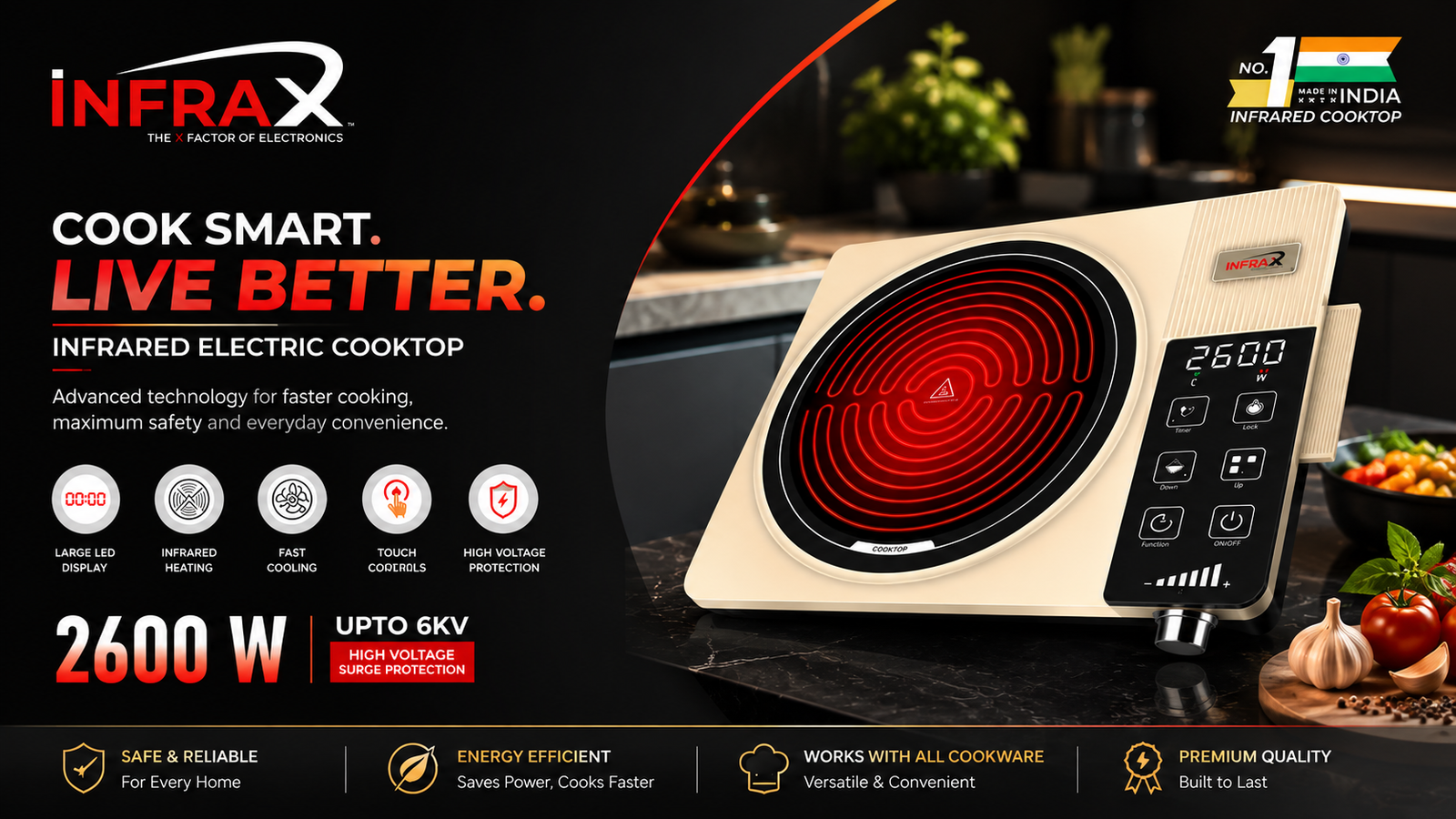 INFRAX infrared cooktop 2